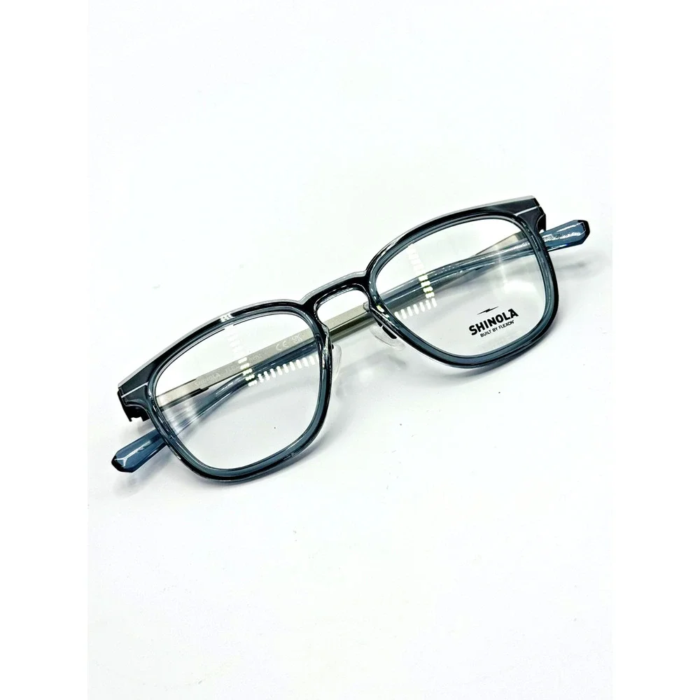 Shinola by Flexon Eyeglasses Frame SH37001 050 Crystal Smoke Full Rim 50-20-145